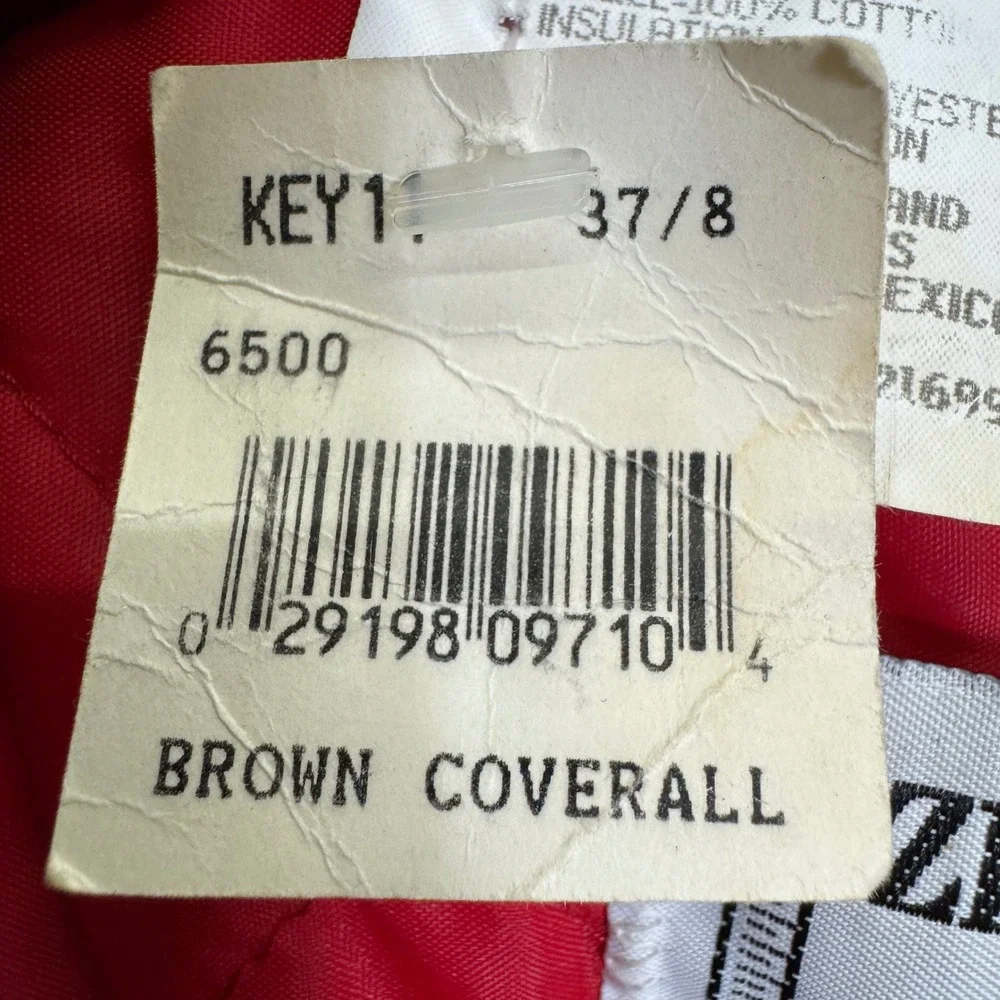 Vintage Walls Zero Zone Coveralls Deadstock Men M Brown Insulated Duck Canvas